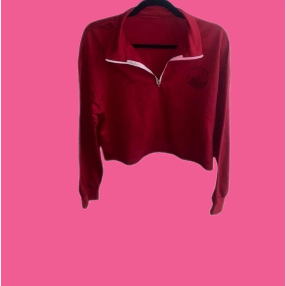 Shein Red Crop sweater size M